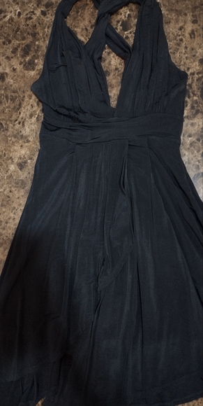 Bebe Sexy Black Dress size Small Swing Style Marilyn Monroe Dress - Picture 15 of 16